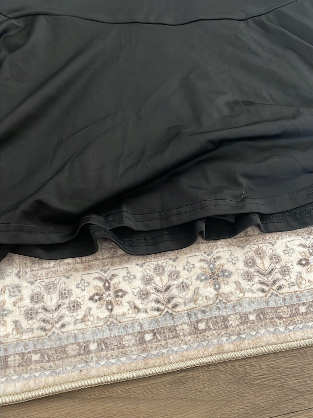 SHEIN Black Circle Skater Skirt